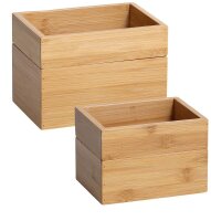 Zeller Aufbewahrungsboxen-Set braun, 1 Set