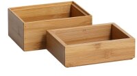 Zeller Aufbewahrungsboxen-Set braun, 1 Set