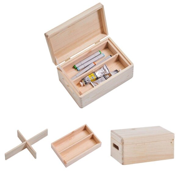 Zeller Aufbewahrungsboxen-Set braun, 1 Set