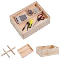 Zeller Aufbewahrungsboxen-Set braun, 1 Set