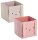 Zeller Hase Aufbewahrungsbox altrosa 28,0 x 28,0 x 28,0 cm, 1 St.