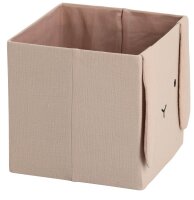 Zeller Hase Aufbewahrungsbox beige 28,0 x 28,0 x 28,0 cm, 1 St.