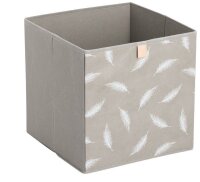 Zeller Feather Aufbewahrungsbox taupe 32,0 x 32,0 x 32,0...