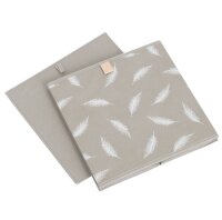 Zeller Feather Aufbewahrungsbox taupe 32,0 x 32,0 x 32,0 cm, 1 St.