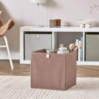 Zeller Aufbewahrungsbox mocca 32,0 x 32,0 x 32,0 cm, 1 St.