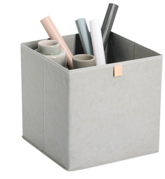 Zeller Aufbewahrungsbox grau 32,0 x 32,0 x 32,0 cm, 1 St.