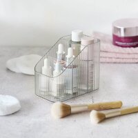 Zeller Schreibtisch-Organizer transparent Kunststoff 3 Fächer 15,0 cm 9,0 cm