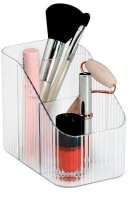 Zeller Schreibtisch-Organizer transparent Kunststoff 3 Fächer 15,0 cm 9,0 cm