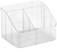 Zeller Schreibtisch-Organizer transparent Kunststoff 5...