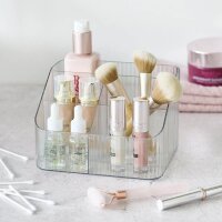 Zeller Schreibtisch-Organizer transparent Kunststoff 5 Fächer 14,8 x 18,0 x 12,0 cm
