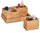 Zeller Schreibtisch-Organizer 4tlg-Set natur Bambus 3 Fächer 28,0 x 17,7 x 11,0 cm