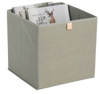 Zeller Aufbewahrungsbox khaki 32,0 x 32,0 x 32,0 cm, 1 St.
