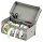Zeller Geschenkband-Organizer grau/weiß 29,0 x 15,0 x 12,0 cm, 1 St.
