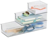 Zeller Schreibtisch-Organizer 3tlg-Set transparent...