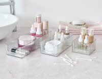 Zeller Schreibtisch-Organizer 3tlg-Set transparent Kunststoff 10,0 x 30,0 x 5,0 cm