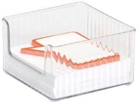 Zeller Schreibtisch-Organizer 3tlg-Set transparent Kunststoff 10,0 x 30,0 x 5,0 cm