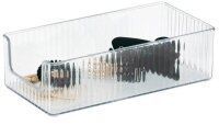 Zeller Schreibtisch-Organizer 3tlg-Set transparent Kunststoff 10,0 x 30,0 x 5,0 cm