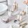Zeller Schreibtisch-Organizer 3tlg-Set transparent Kunststoff 10,0 x 30,0 x 5,0 cm