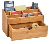 Zeller Schreibtisch-Organizer natur Bambus 6 Fächer...