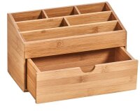 Zeller Schreibtisch-Organizer natur Bambus 6 Fächer 25,4 x 12,5 x 15,0 cm