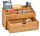 Zeller Schreibtisch-Organizer natur Bambus 6 Fächer 25,4 x 12,5 x 15,0 cm