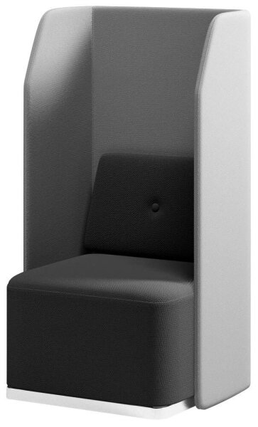 rocada Besprechungsecke Soft Seating schwarz, grau grau Stoff 71,0 x 65,0 x 133,0 cm, 1 St.