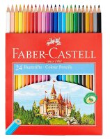 FABER-CASTELL CASTLE Buntstifte farbsortiert, 24 St.