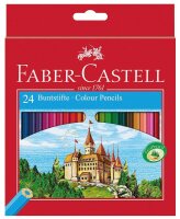 FABER-CASTELL CASTLE Buntstifte farbsortiert, 24 St.
