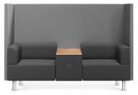 rocada 2-Sitzer Besprechungsecke Soft Seating schwarz,...