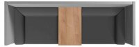 rocada 2-Sitzer Besprechungsecke Soft Seating schwarz, grau grau Stoff 200,0 x 68,0 x 137,0 cm, 1 St.