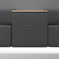 rocada 2-Sitzer Besprechungsecke Soft Seating schwarz, grau grau Stoff 200,0 x 68,0 x 137,0 cm, 1 St.
