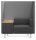 rocada Besprechungsecke Soft Seating schwarz, grau grau Stoff 125,0 x 68,0 x 137,0 cm, 1 St.