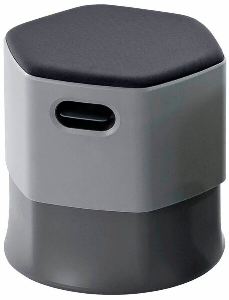 rocada Sitz- & Stehhocker Soft Seating 1828-4-1 schwarz, grau, 1 St.
