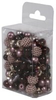 Rayher Perlen-Set Glasperlenmix mit Effektperlen violett