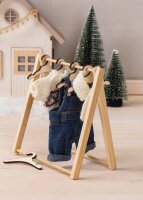 Rayher Dekoartikel natur Wichtel Mini Kleiderständer, 1 Set