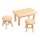 Rayher Dekoartikel natur Wichtel Mini Tisch mit 2 Hockern, 1 Set