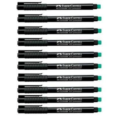 FABER-CASTELL MULTIMARK 1513 Folienstifte schwarz 0,6 mm permanent, 10 St.
