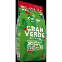 Dallmayr Gran Verde Bio-Kaffeebohnen Arabicabohnen 750,0...