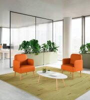 meet powered by PAPERFLOW Besuchersessel Brooks  FTBROSC.23.05 orange Kunstleder, 1 St.