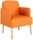 meet powered by PAPERFLOW Besuchersessel Brooks  FTBROSC.23.05 orange Kunstleder, 1 St.