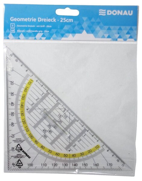 DONAU Geometrie-Dreieck 25,0 cm