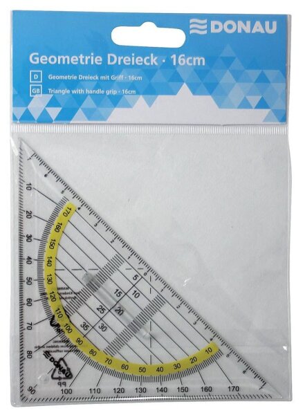 DONAU Geometrie-Dreieck 16,0 cm