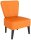 meet powered by PAPERFLOW Besuchersessel Brighton FTBRISC.01.05 orange Kunstleder, 1 St.