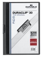 DURABLE Klemmhefter DURACLIP anthrazit, 25 St.