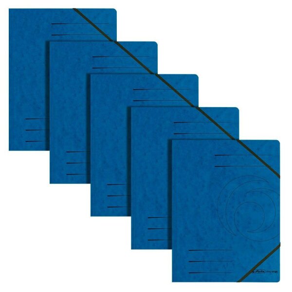 herlitz Eckspanner easy orga DIN A4 blau, 5 St.