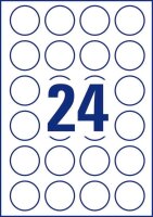 AVERY Zweckform Etiketten L3415-100 weiß 40,0  x 40,0 mm, 100 Blatt