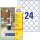 AVERY Zweckform Etiketten L3415-100 weiß 40,0  x 40,0 mm, 100 Blatt