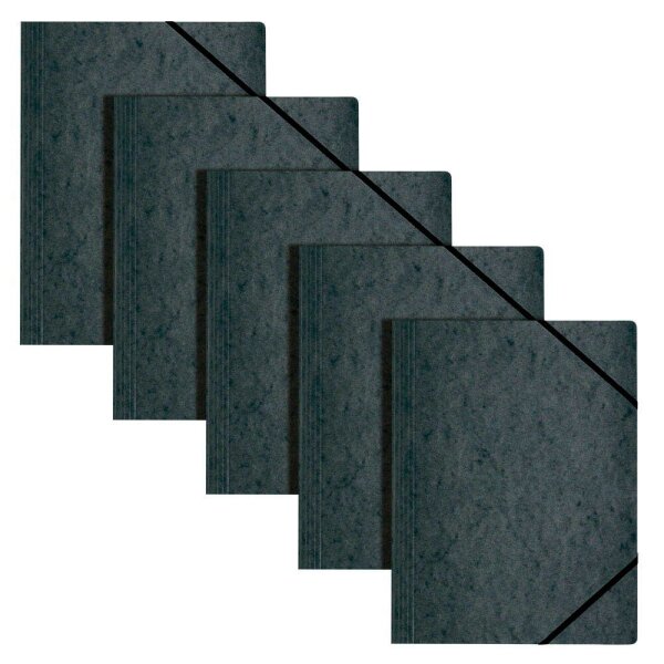 herlitz Eckspanner easy orga DIN A4 schwarz, 5 St.