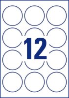 AVERY Zweckform Etiketten L3416-100 weiß 60,0 x 60,0 mm, 100 Blatt