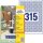 AVERY Zweckform Etiketten L6019REV-25 weiß 10,0 x 10,0 mm, 25 Blatt
